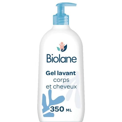 Gel lavant corps & cheveux 2 en 1 pour bébé BIOLANE, 350ml